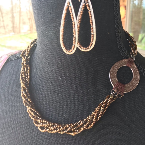 Silpada Jewelry Silpada Bronze Bead Multi Strand Necklace Poshmark
